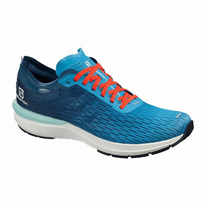 Zapatillas De Running Salomon Hombre Azules / Azul Marino - Salomon Argentina SONIC 3 ACCELERATE ,10